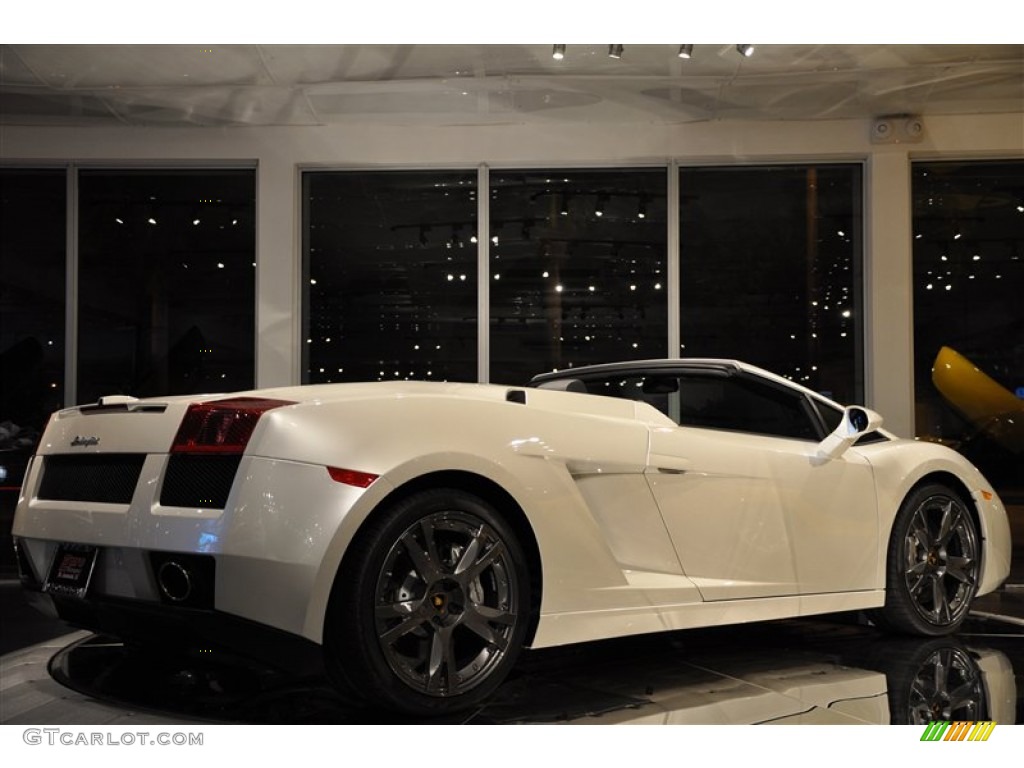 2008 Gallardo Spyder - Balloon White / Nero Perseus photo #7
