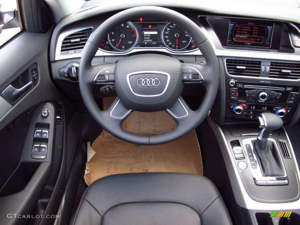 2014 Audi A4 2.0T Sedan Black Dashboard Photo #84744350