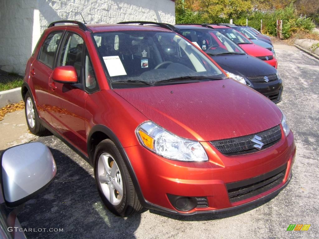 2009 SX4 Crossover Technology AWD - Sunlight Copper Metallic / Black photo #1