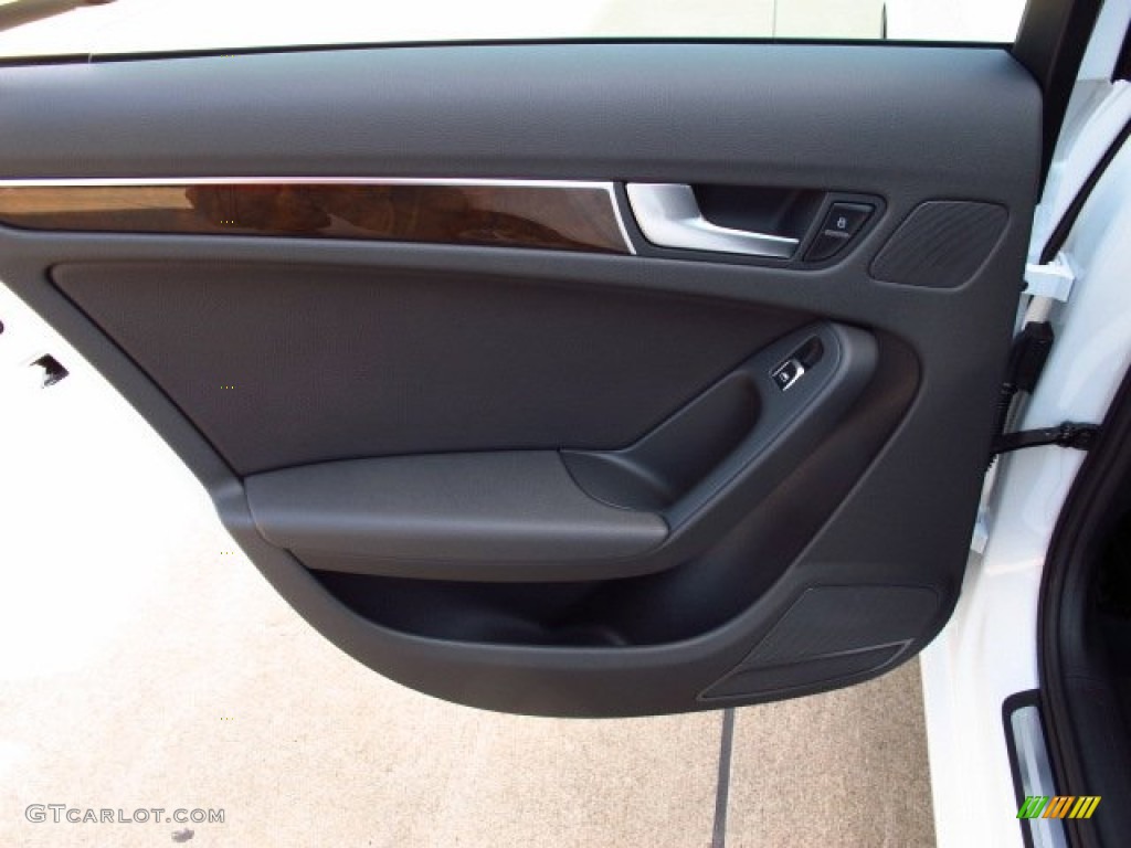 2014 Audi A4 2.0T quattro Sedan Black Door Panel Photo #84744851