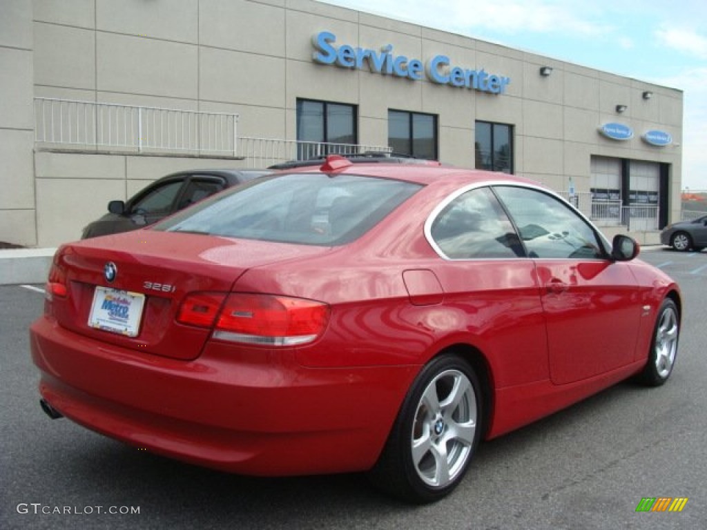 2010 3 Series 328i xDrive Coupe - Crimson Red / Black photo #4