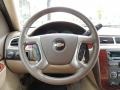 2010 Chevrolet Tahoe Light Cashmere/Dark Cashmere Interior Steering Wheel Photo