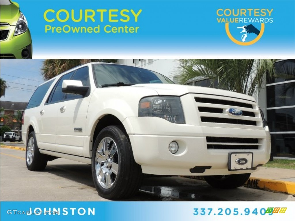 2008 Expedition EL Limited - White Sand Tri Coat / Stone photo #1