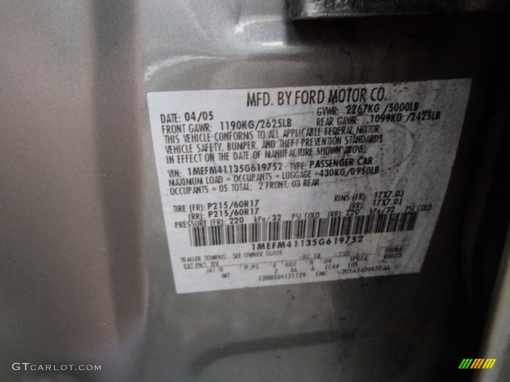 2005 Montego Luxury AWD - Light Tundra Metallic / Shale photo #15