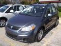 2009 Azure Gray Metallic Suzuki SX4 Crossover Technology AWD  photo #1