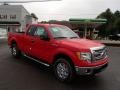 2013 Race Red Ford F150 XLT SuperCab 4x4  photo #3