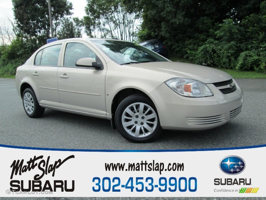 2009 Cobalt LT Sedan - Gold Mist Metallic / Ebony photo #1