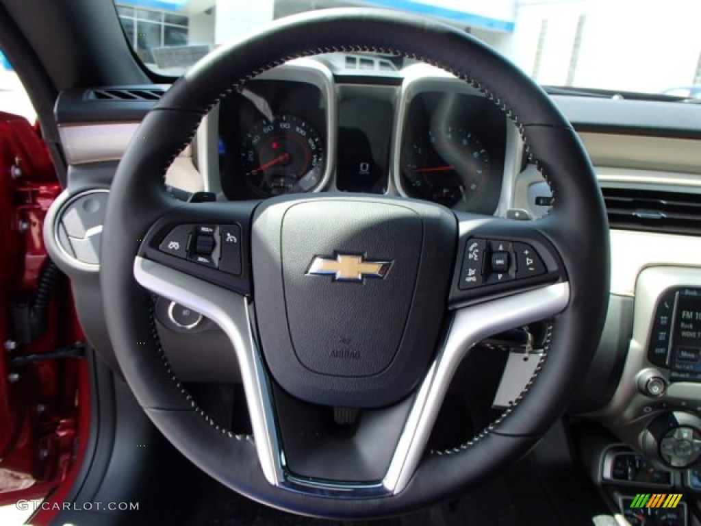 2014 Chevrolet Camaro LT/RS Coupe Beige Steering Wheel Photo #84750107