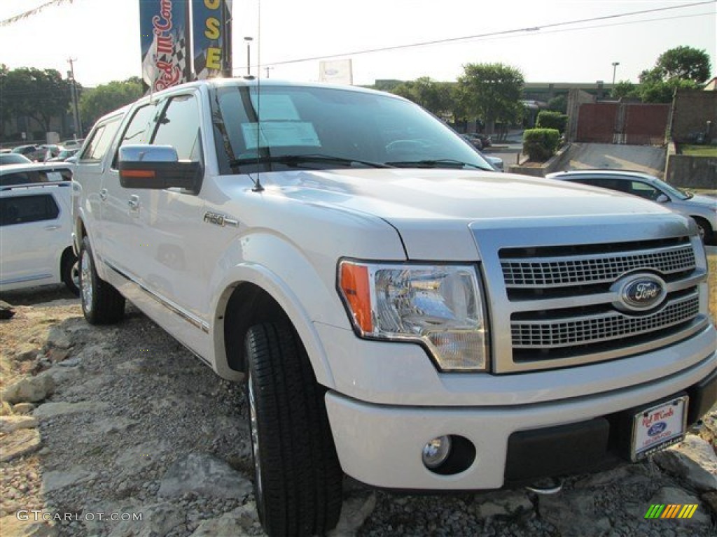 White Platinum Metallic Tri Coat Ford F150