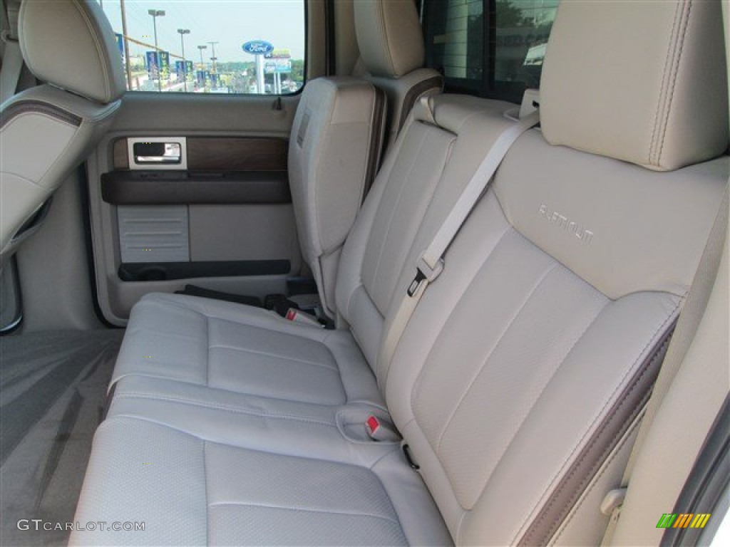 2010 F150 Platinum SuperCrew 4x4 - White Platinum Metallic Tri Coat / Medium Stone Leather/Sienna Brown photo #7