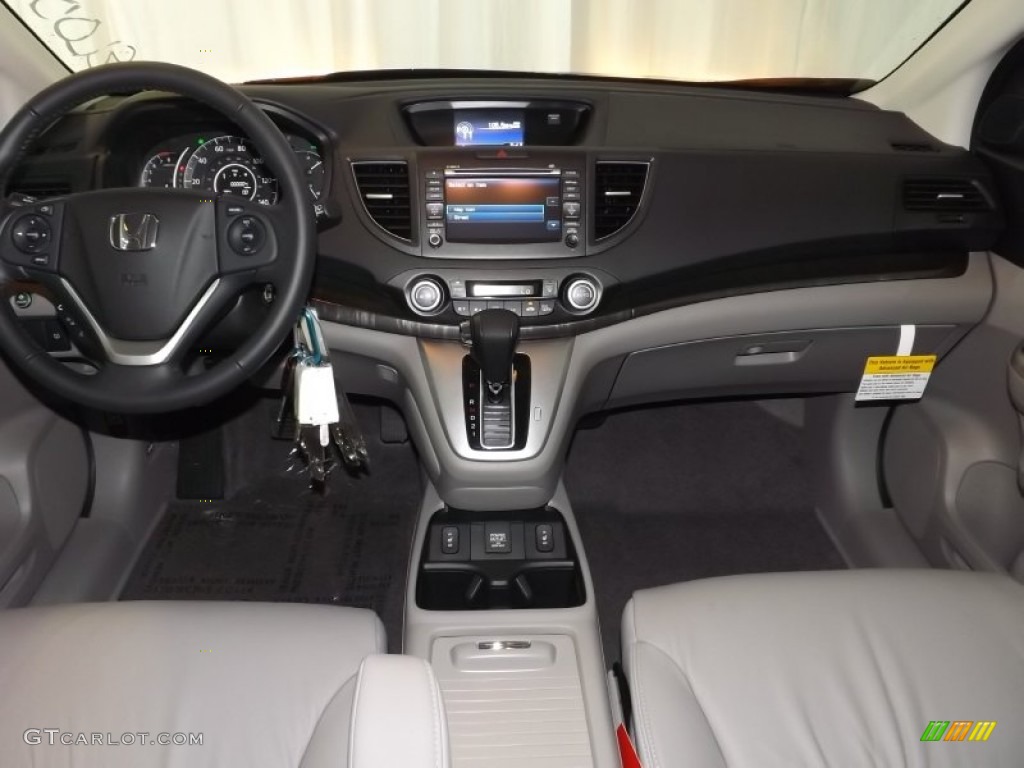 2014 Honda CR-V EX-L Gray Dashboard Photo #84750982