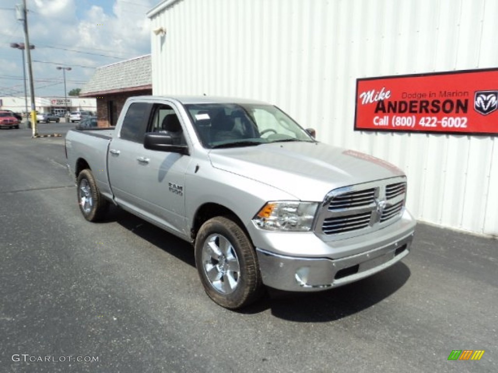 2014 1500 Big Horn Quad Cab 4x4 - Bright Silver Metallic / Black/Diesel Gray photo #1