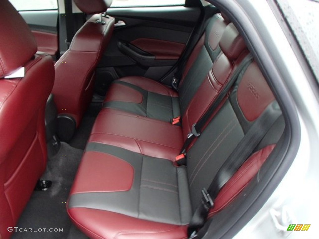 Tuscany Red Interior 2014 Ford Focus Titanium Hatchback Photo #84752150