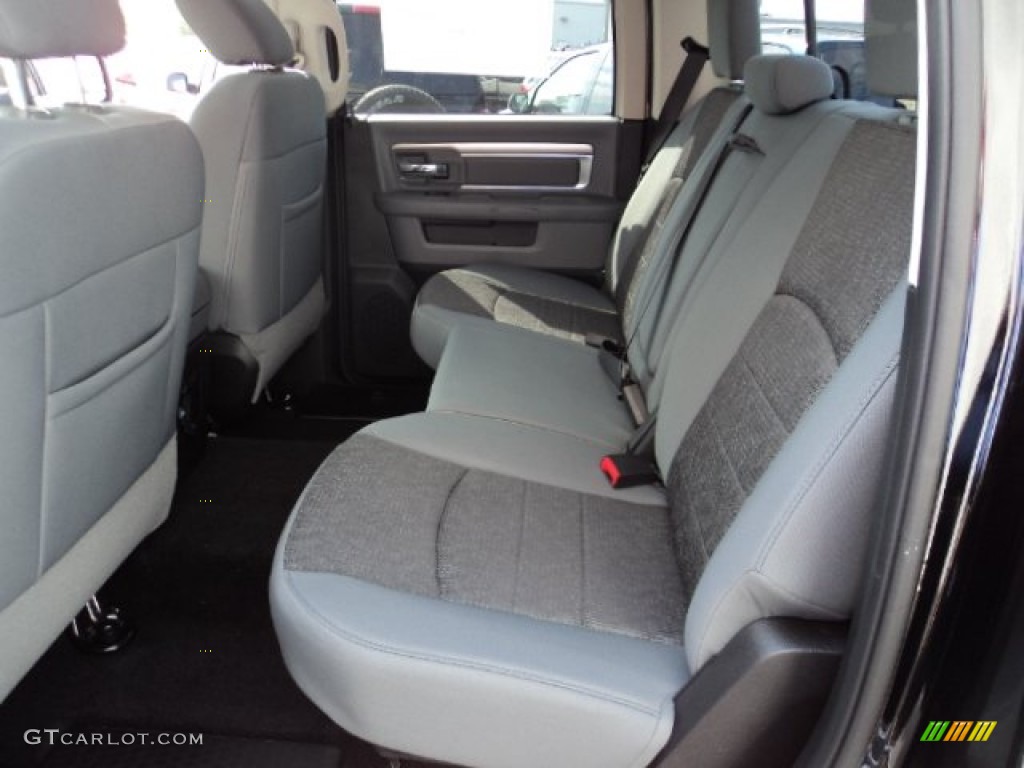 Black/Diesel Gray Interior 2014 Ram 1500 Big Horn Crew Cab 4x4 Photo #84753641