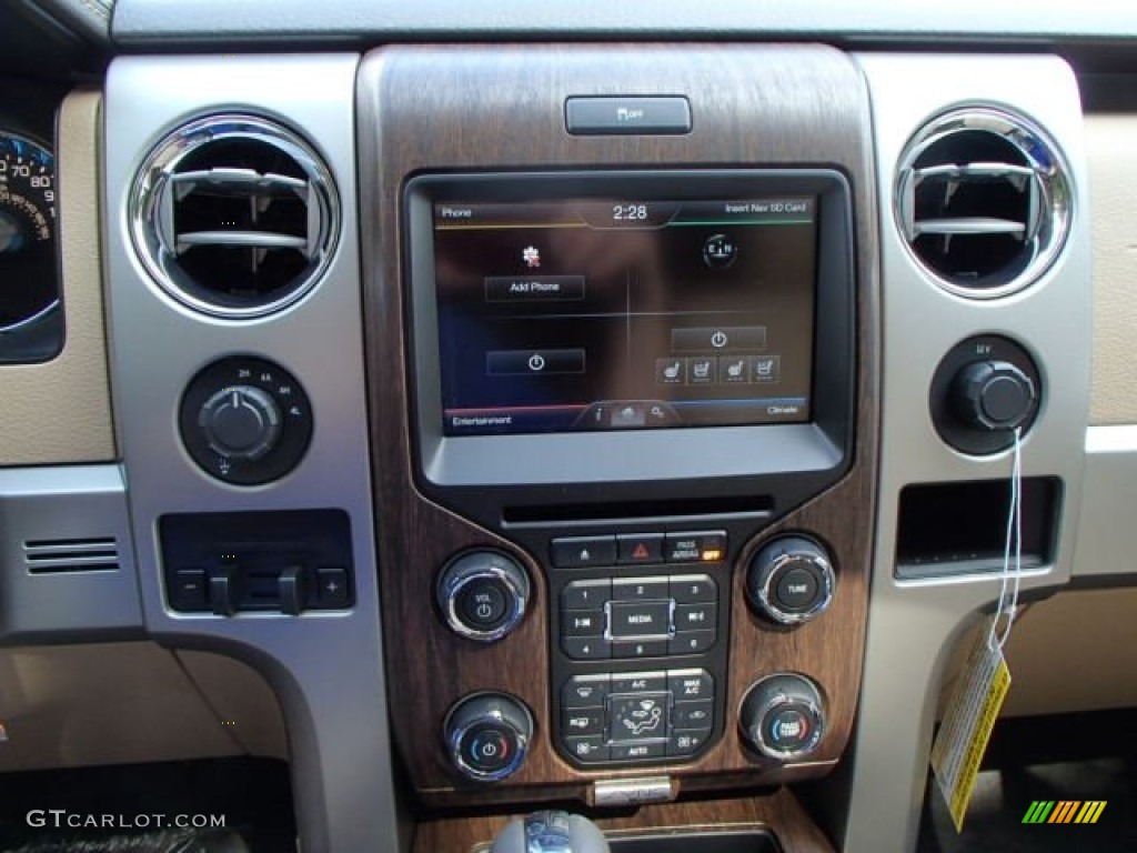 2013 F150 Lariat SuperCrew 4x4 - Ruby Red Metallic / Adobe photo #16