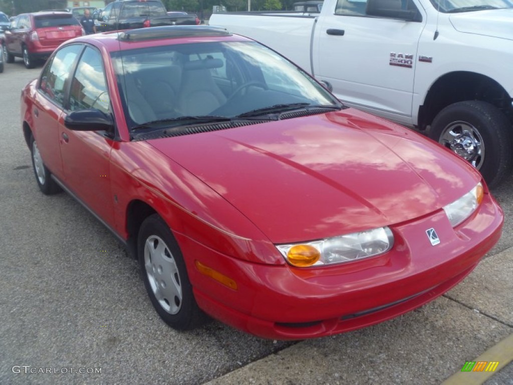 2001 S Series SL1 Sedan - Bright Red / Tan photo #1