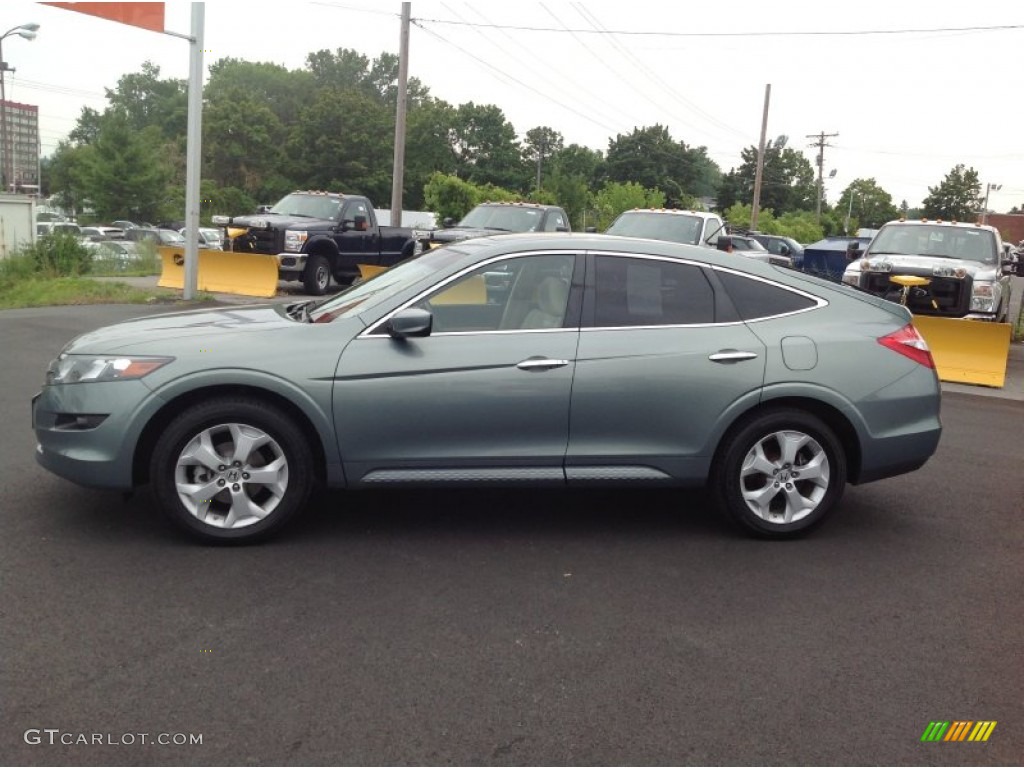 2010 Accord Crosstour EX-L 4WD - Opal Sage Metallic / Black photo #2