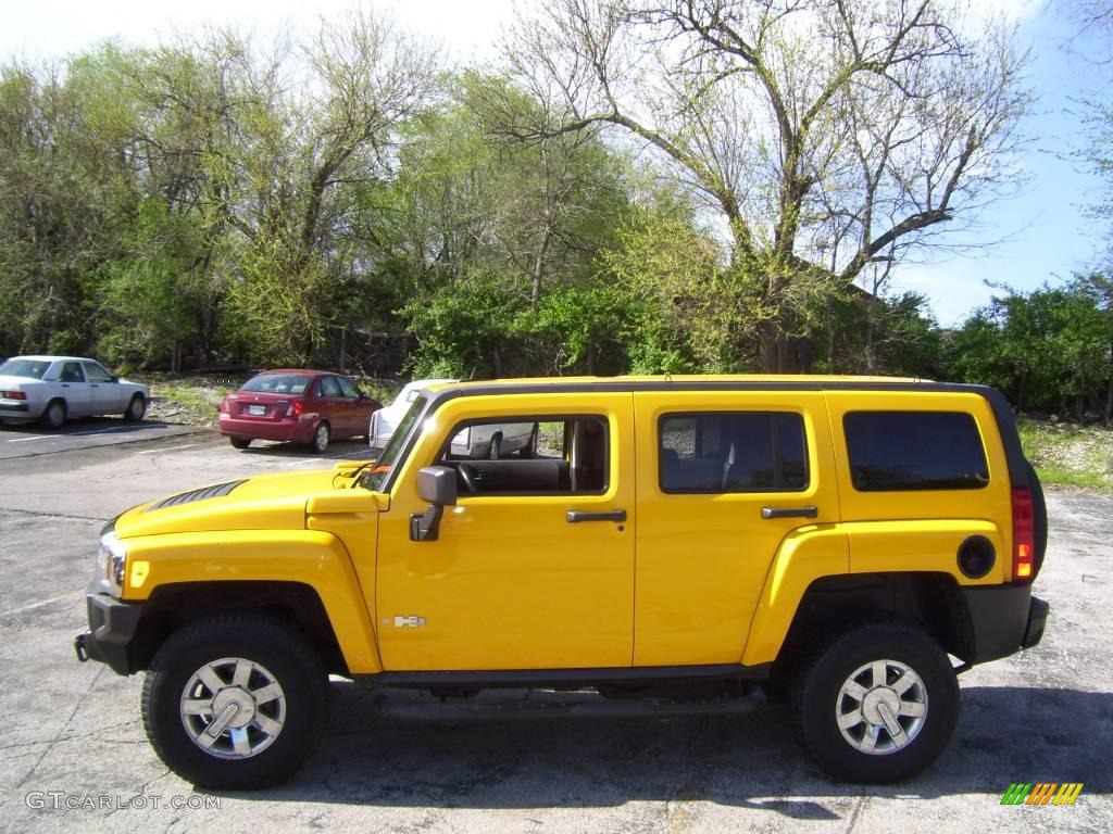 2006 H3  - Yellow / Ebony Black photo #2