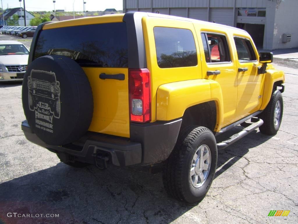 2006 H3  - Yellow / Ebony Black photo #5