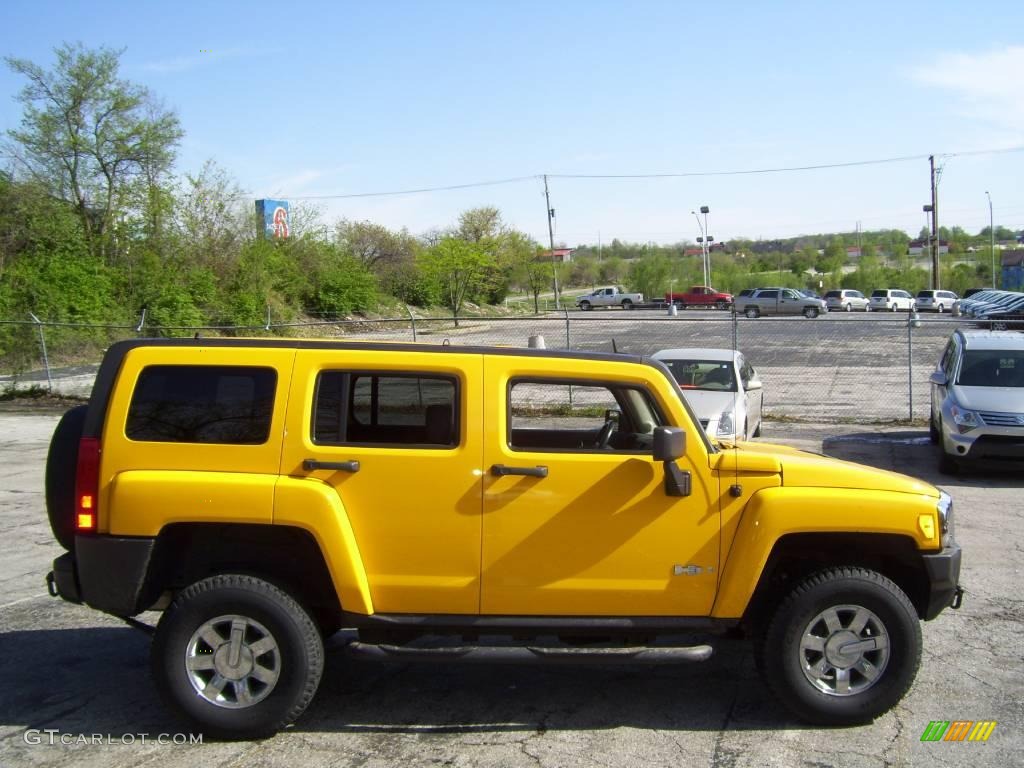 2006 H3  - Yellow / Ebony Black photo #6