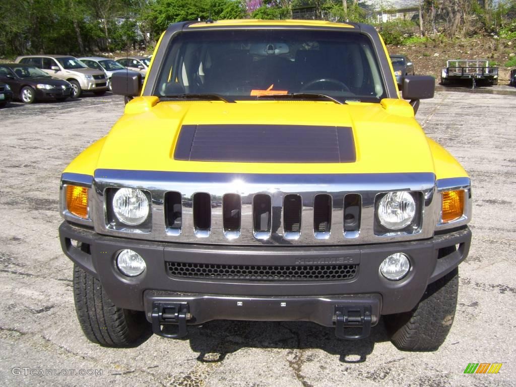 2006 H3  - Yellow / Ebony Black photo #8