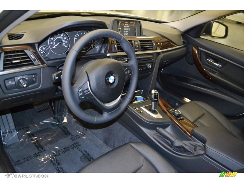 Black Interior 2014 BMW 3 Series 328i Sedan Photo #84759113