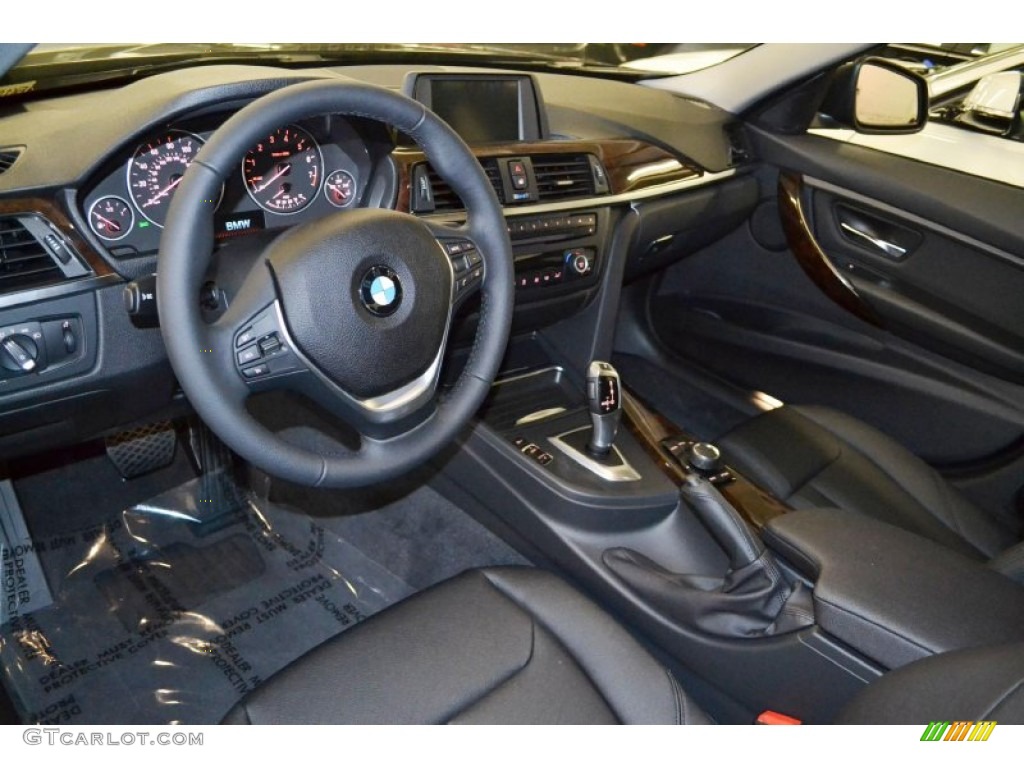 Black Interior 2014 BMW 3 Series 328i Sedan Photo #84759314