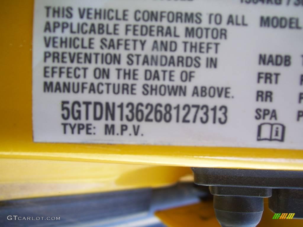 2006 H3  - Yellow / Ebony Black photo #14