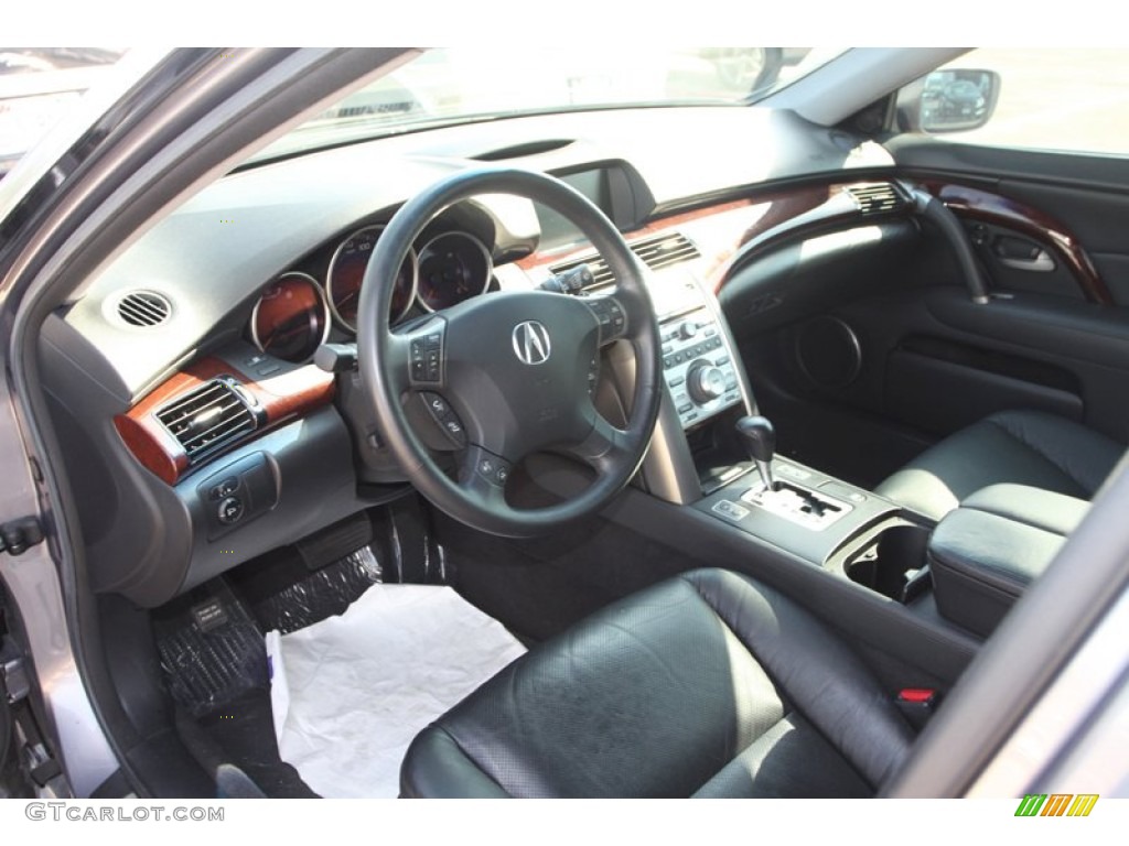 Ebony Interior 2007 Acura RL 3.5 AWD Sedan Photo #84759866