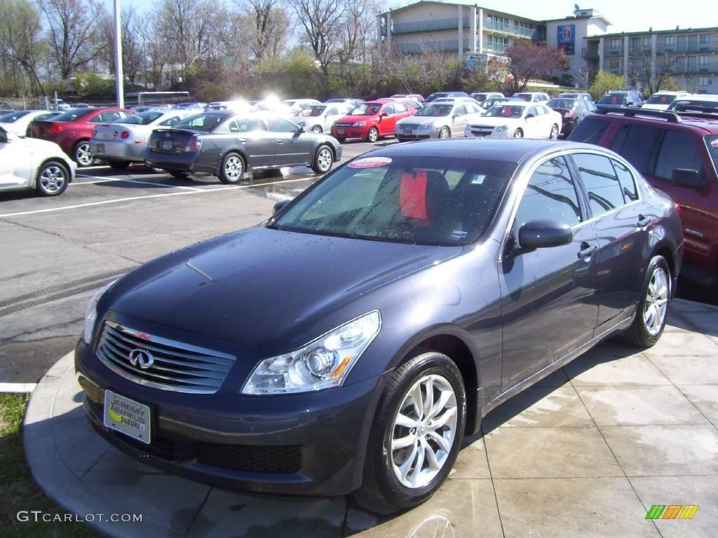 2007 G 35 x Sedan - Blue Slate Metallic / Graphite Black photo #1