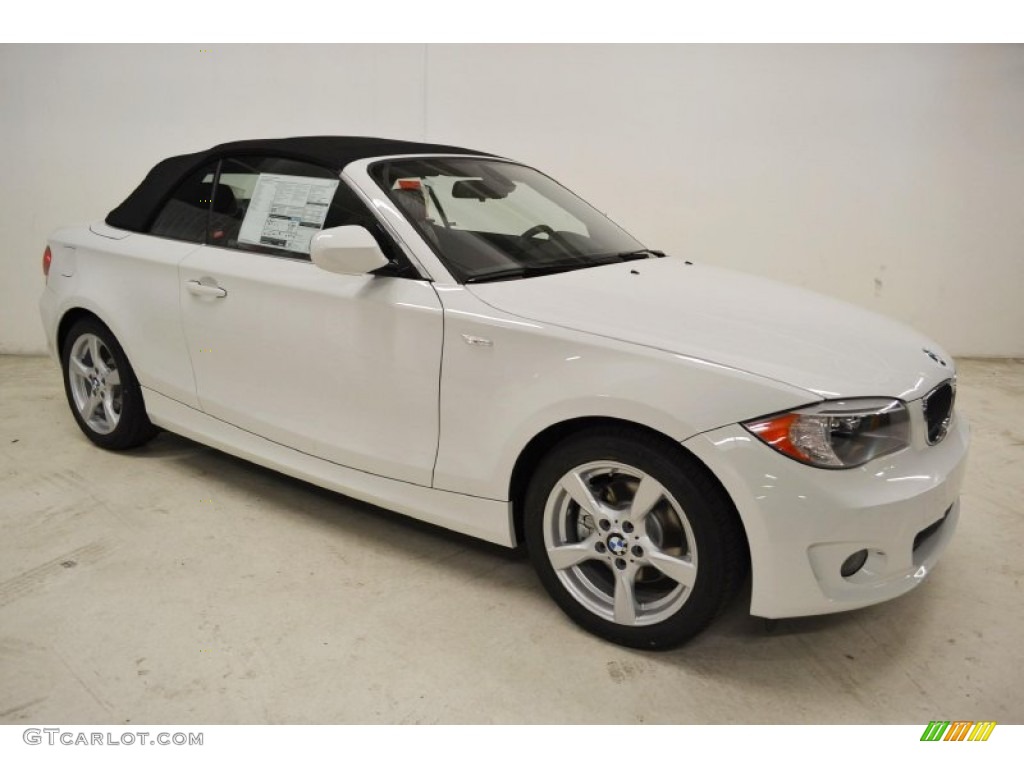 2013 1 Series 128i Convertible - Alpine White / Coral Red photo #2