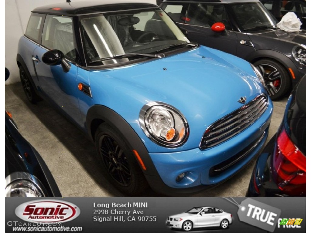 2013 Cooper Hardtop - Kite Blue / Carbon Black photo #1