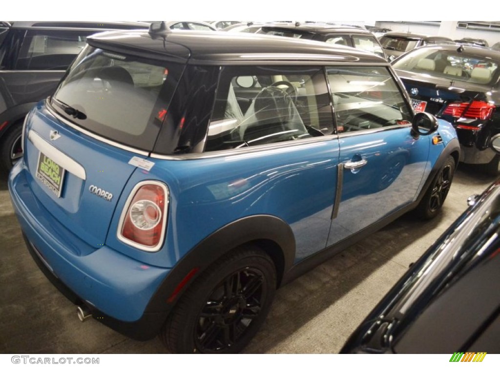 2013 Cooper Hardtop - Kite Blue / Carbon Black photo #3