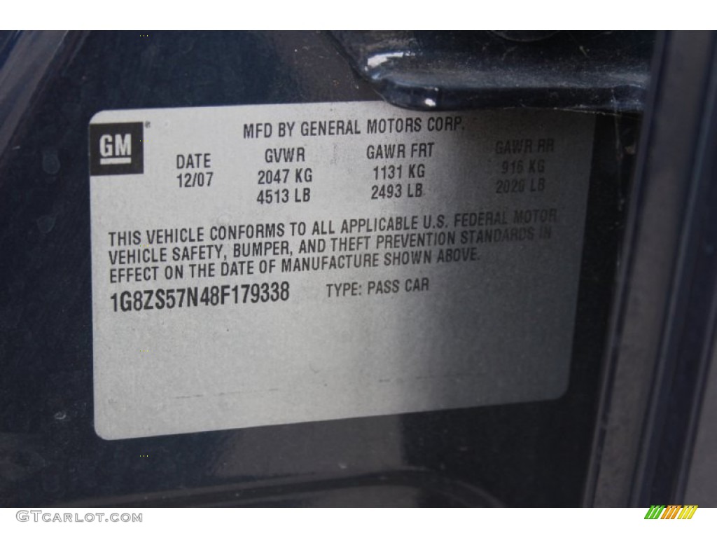 2008 Aura XE 3.5 - Deep Blue / Gray photo #30