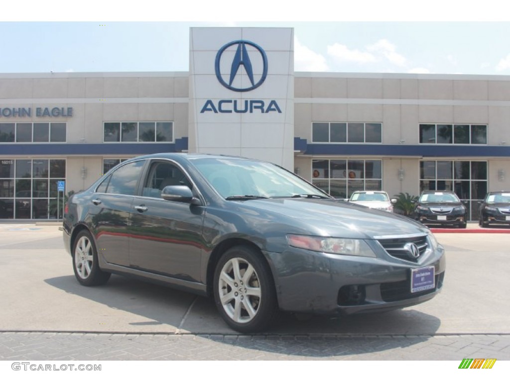 2004 TSX Sedan - Carbon Gray Pearl / Ebony photo #1