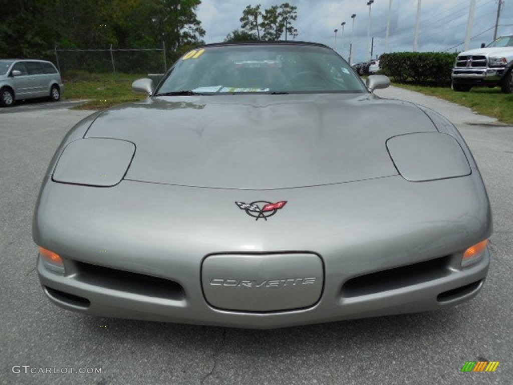 2001 Corvette Convertible - Light Pewter Metallic / Light Gray photo #11