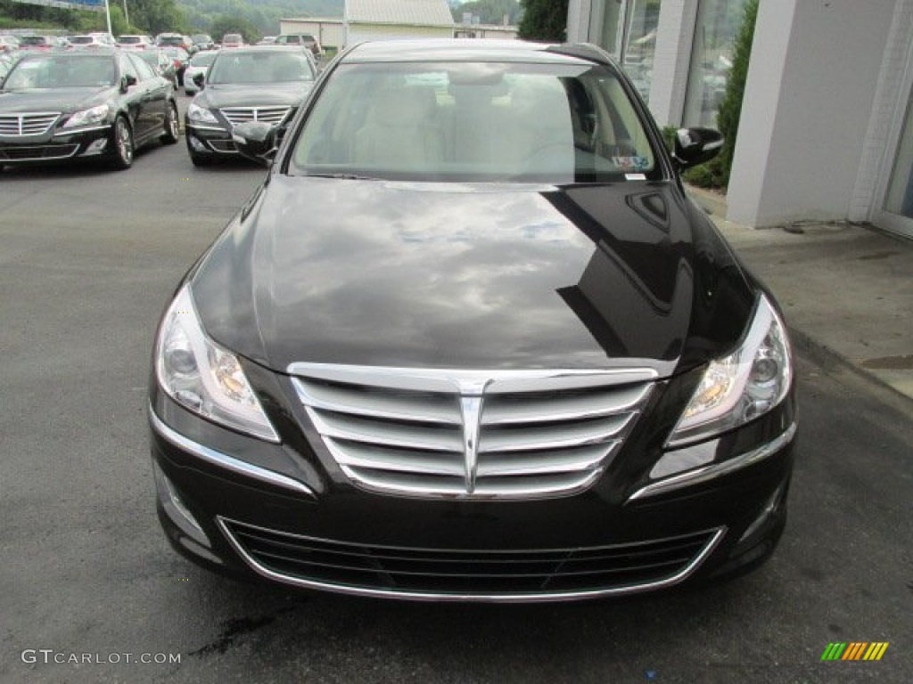 2013 Genesis 3.8 Sedan - Night Shadow Brown / Cashmere photo #4