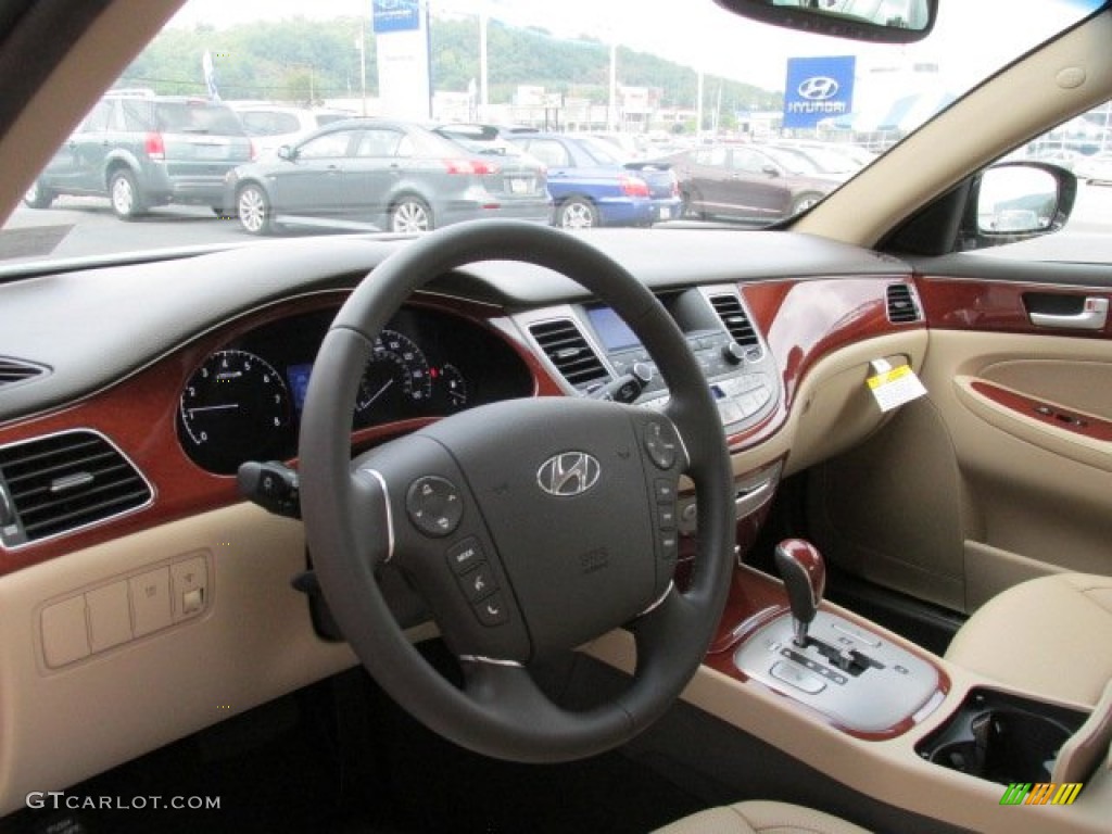 2013 Genesis 3.8 Sedan - Night Shadow Brown / Cashmere photo #9
