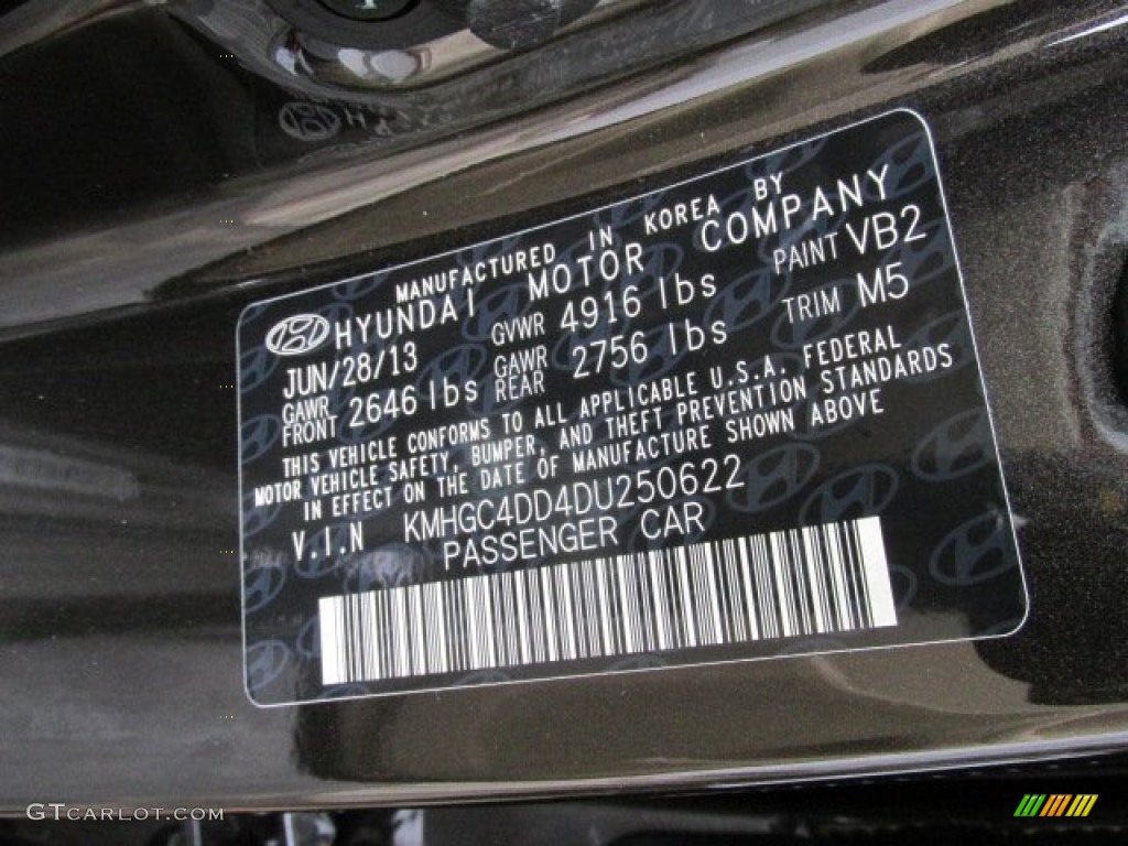 2013 Genesis 3.8 Sedan - Night Shadow Brown / Cashmere photo #15