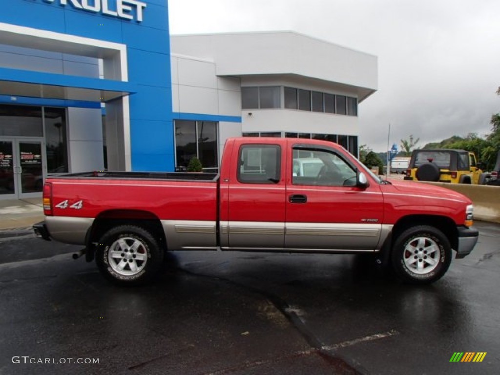 2002 Silverado 1500 LS Extended Cab 4x4 - Victory Red / Graphite Gray photo #8