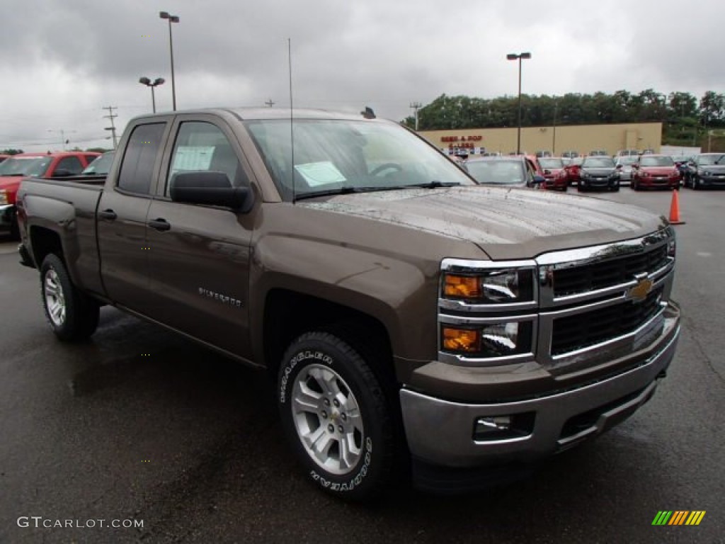 Brownstone Metallic 2014 Chevrolet Silverado 1500 LTZ Z71 Double Cab 4x4 Exterior Photo #84763565