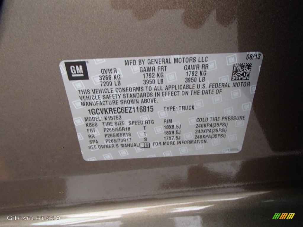 2014 Silverado 1500 LTZ Z71 Double Cab 4x4 - Brownstone Metallic / Jet Black photo #20