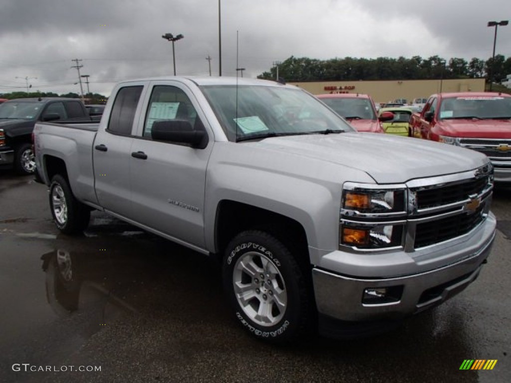 Silver Ice Metallic 2014 Chevrolet Silverado 1500 LTZ Z71 Double Cab 4x4 Exterior Photo #84763844