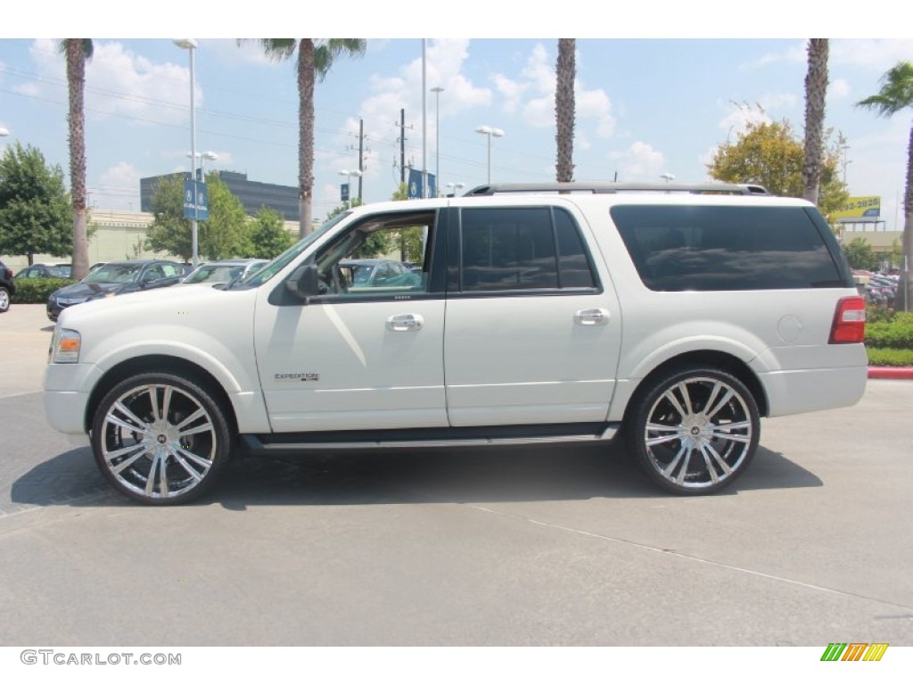 2008 Expedition EL XLT - Oxford White / Camel photo #5