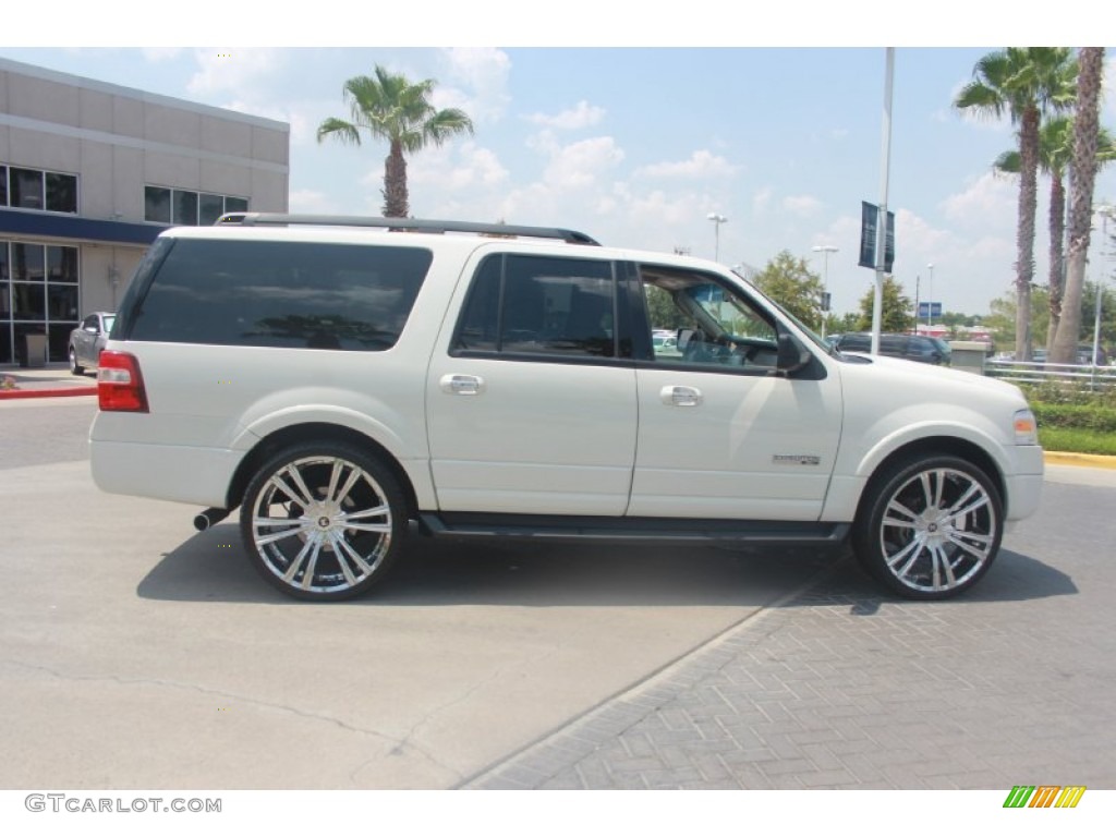 2008 Expedition EL XLT - Oxford White / Camel photo #6