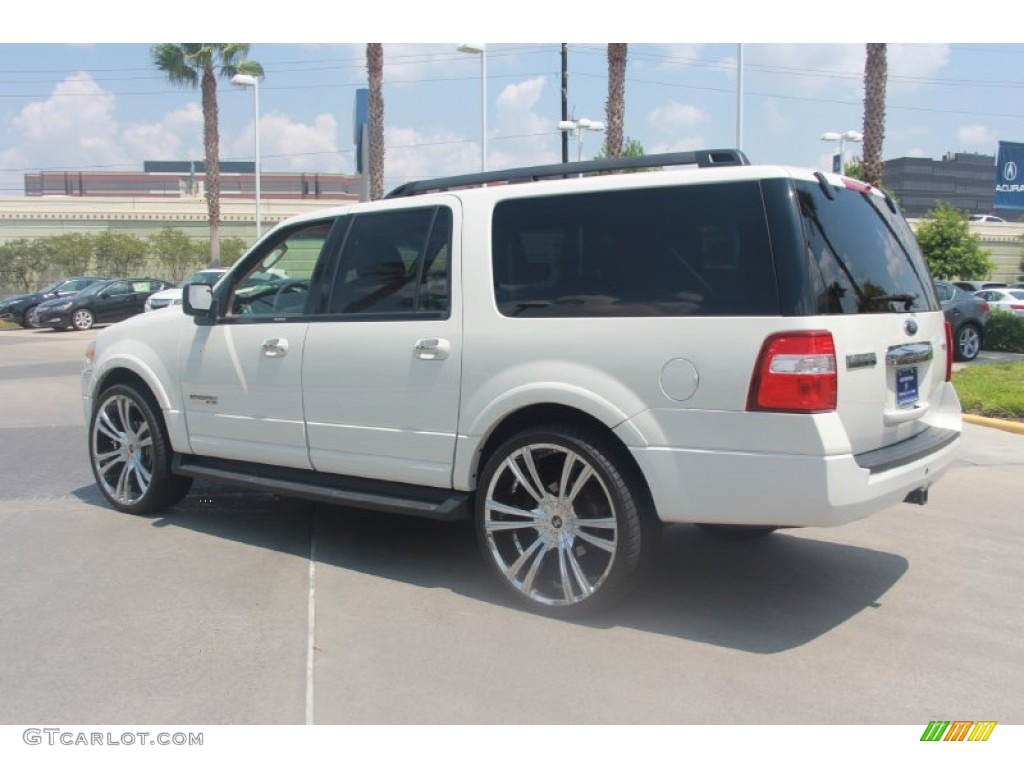 2008 Expedition EL XLT - Oxford White / Camel photo #7
