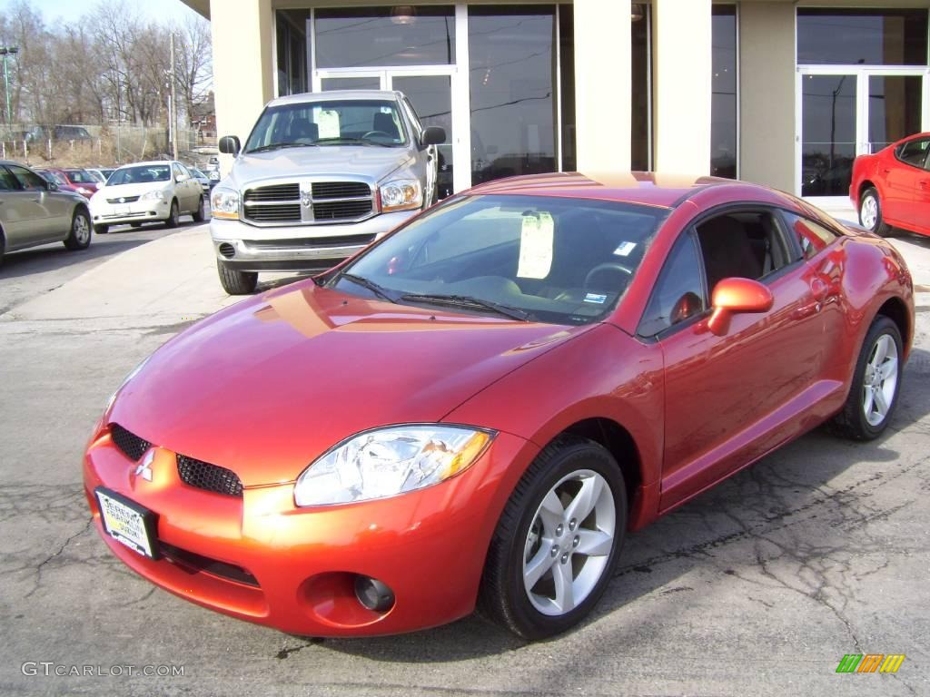 2008 Eclipse GS Coupe - Sunset Orange Pearlescent / Dark Charcoal photo #1