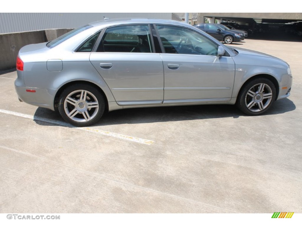 2008 A4 2.0T Sedan - Quartz Grey Metallic / Black photo #9