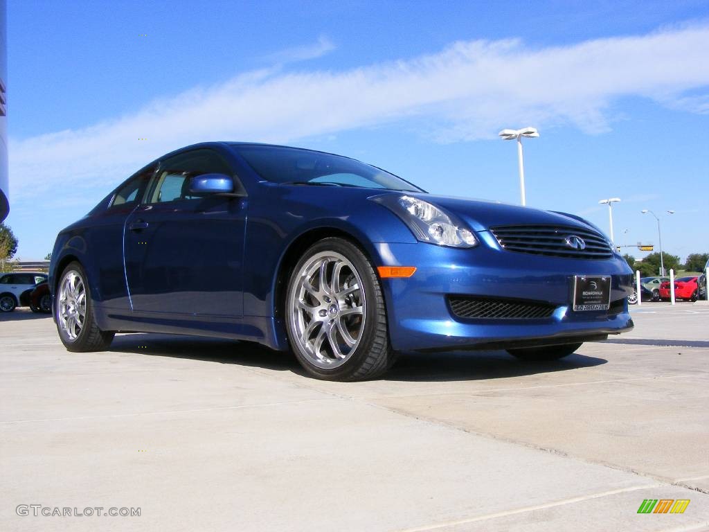 Athens Blue Pearl Metallic 2007 Infiniti G 35 Coupe Exterior Photo #847646