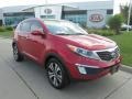 2012 Signal Red Kia Sportage EX  photo #1